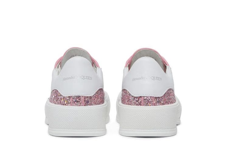Alexander McQueen Wmns Deck Plimsoll Low 'Rose Gold Reflective Glitter'
