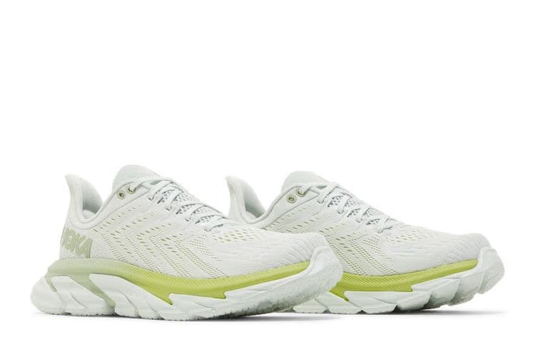 HOKA Clifton Edge Blue Flower Green Glow
