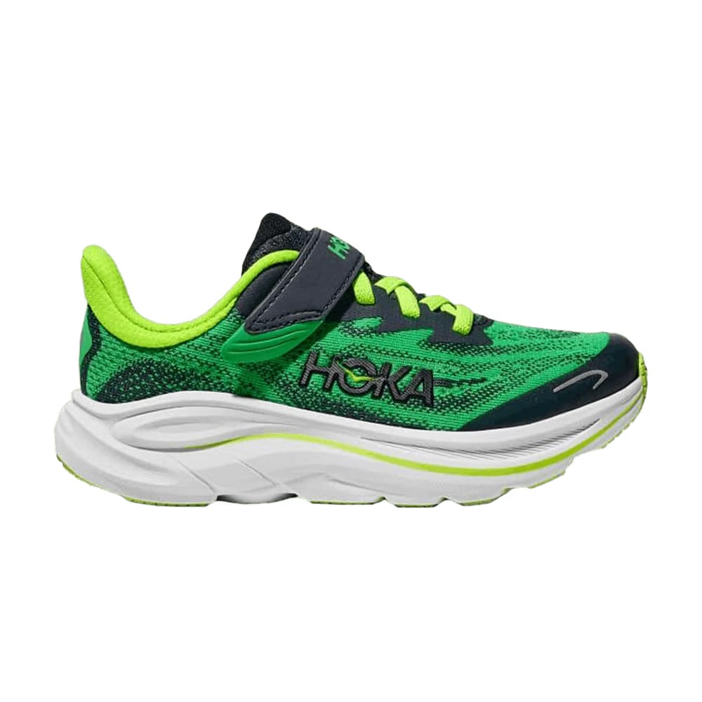 HOKA Clifton 10 Little Kids Spring Green Cosmic Grey