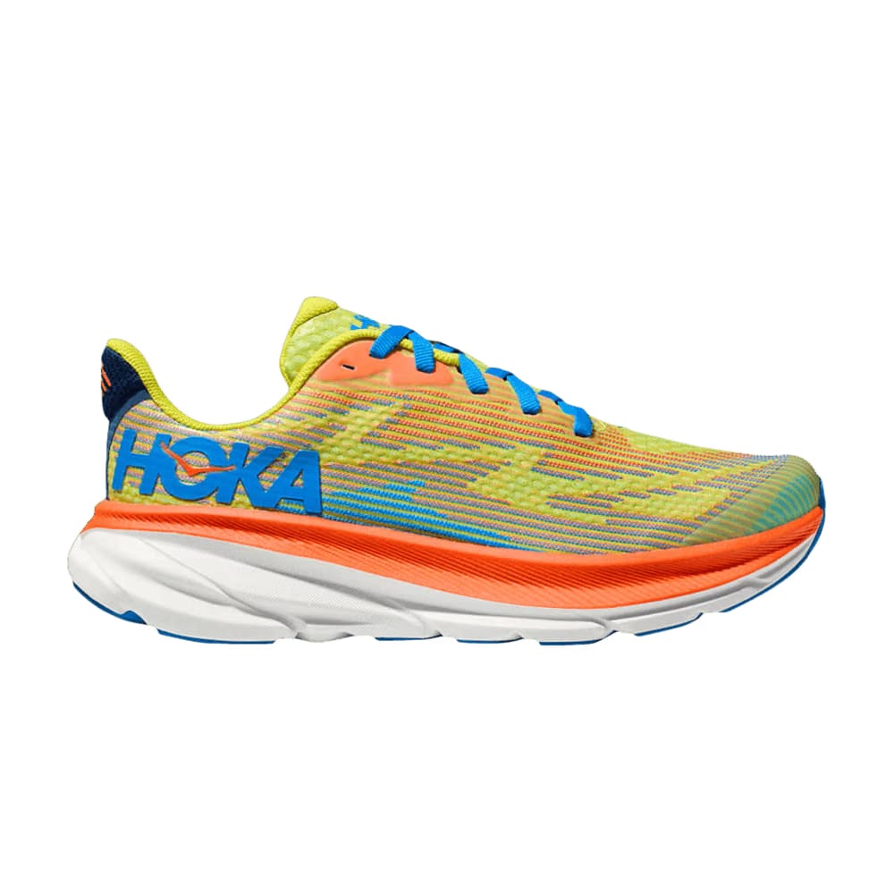 HOKA Clifton 9 Kids Evening Primrose Vibrant Orange