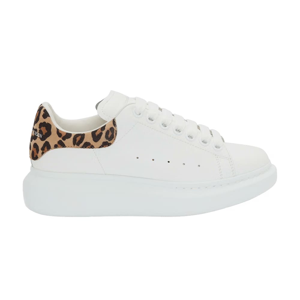 Alexander McQueen Wmns Oversized Sneaker 'White Leopard'