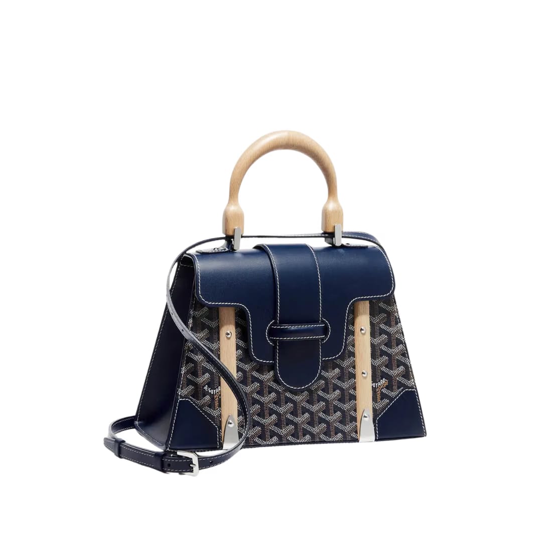 Saïgon Structuré PM Bag (Navy Blue)