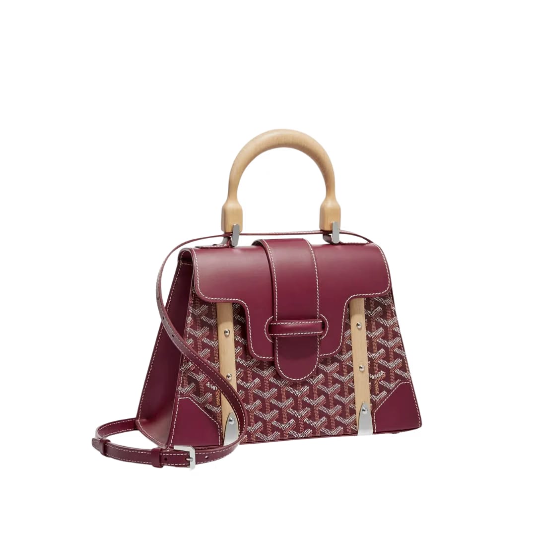 Saïgon Structuré PM Bag (Burgundy)