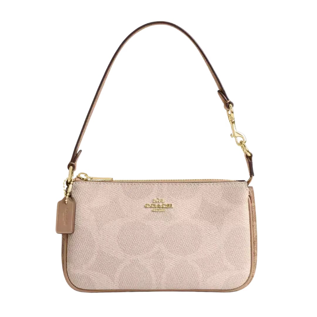 Coach Nolita 19 In Blocked Signature Canvas Tan
