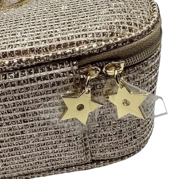 Dior Gold Makeup Bag