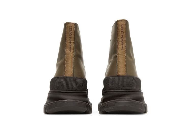 Alexander McQueen Tread Slick Boots Khaki Black