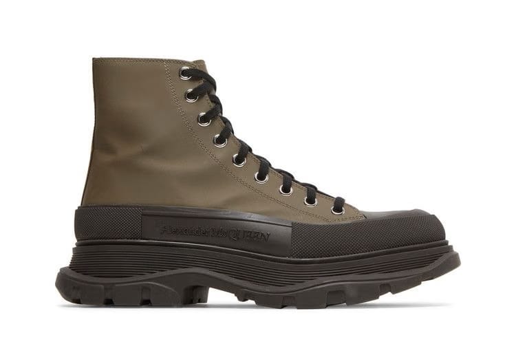 Alexander McQueen Tread Slick Boots Khaki Black