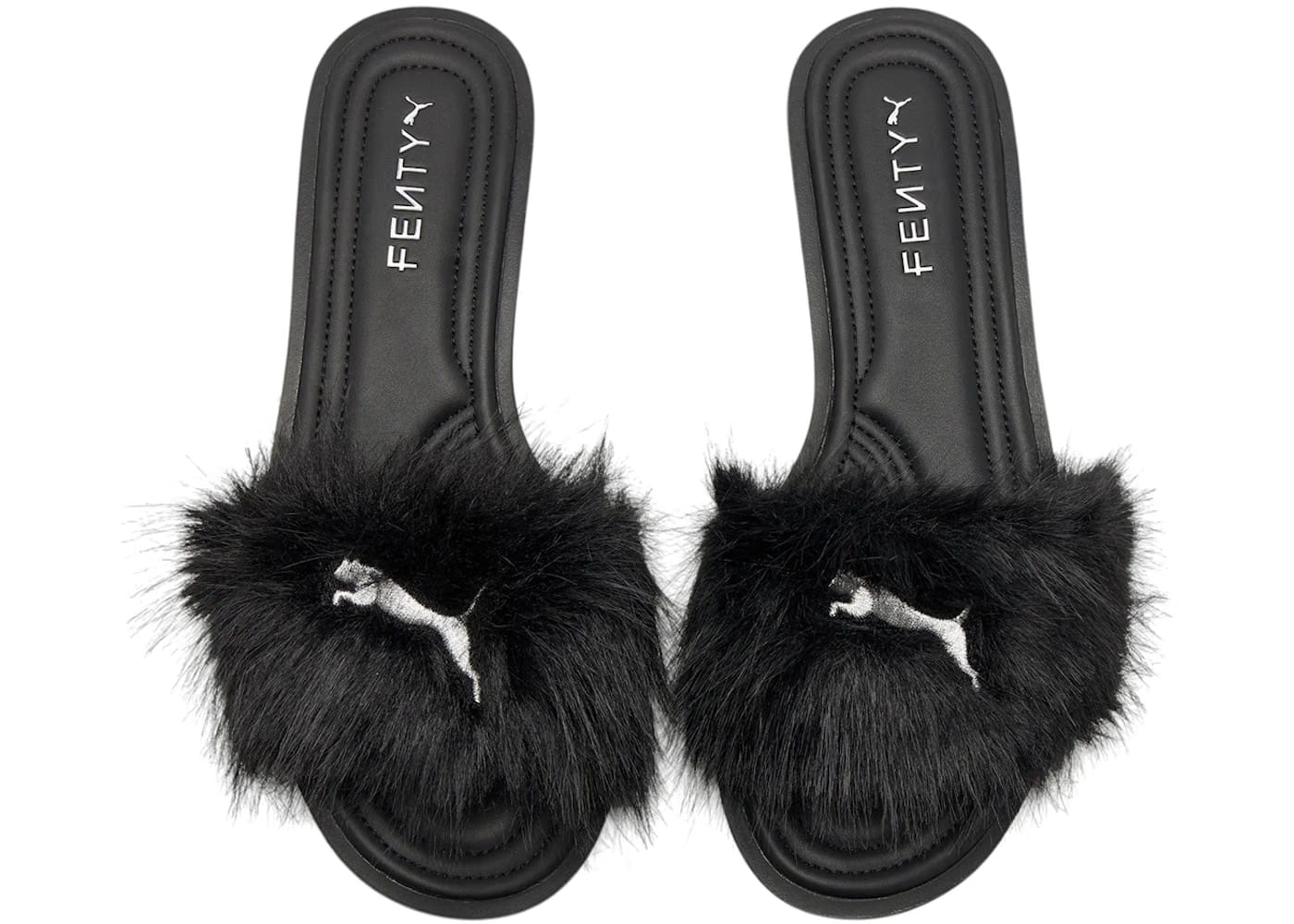 Puma Cat Cleat Sandals Fenty Chic Fur Black (Women's)