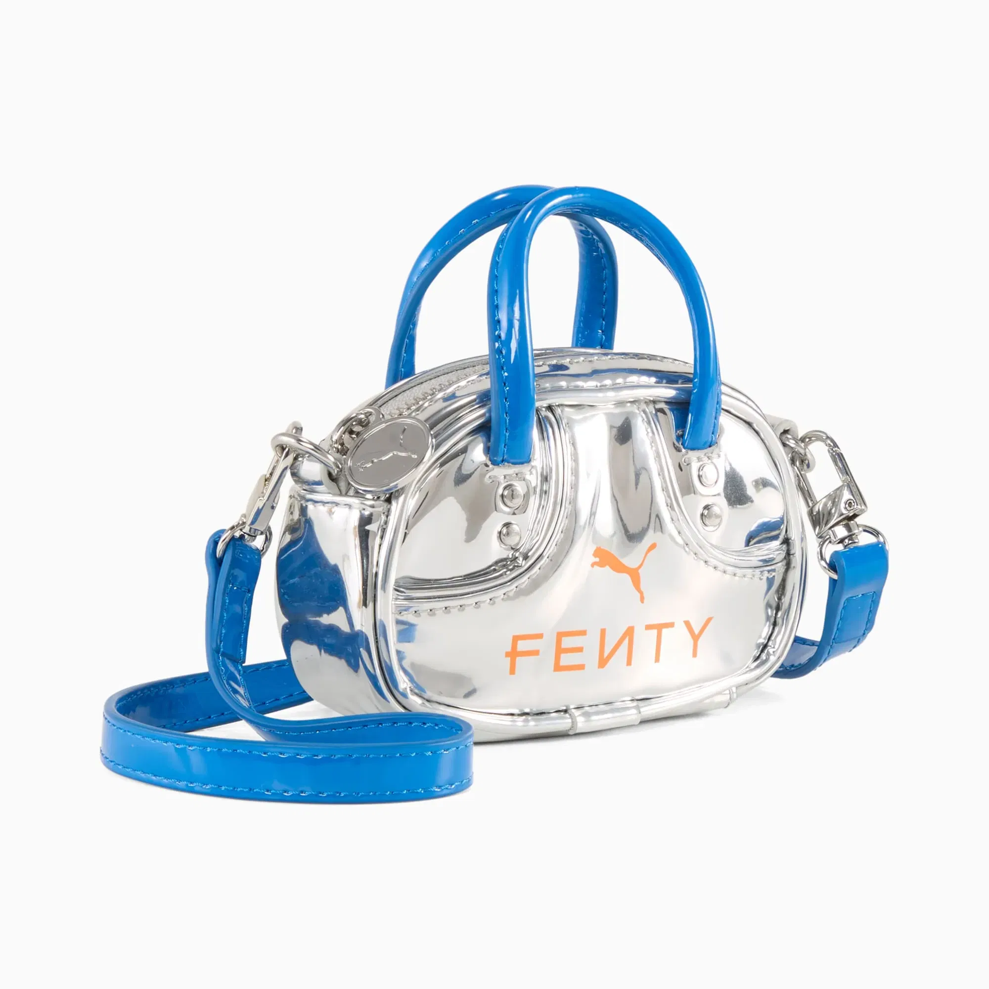 FENTY x PUMA 0.2L Pocket Grip Bag (PUMA Silver-Racing Blue-Rickie Orange)
