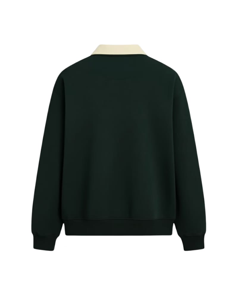 HASHWAY CLASSIC POLO SWEATSHIRT - GREEN