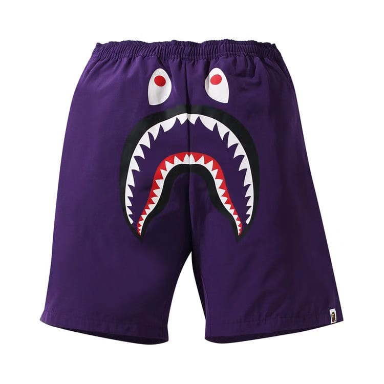 BAPE Shark Beach Shorts Purple