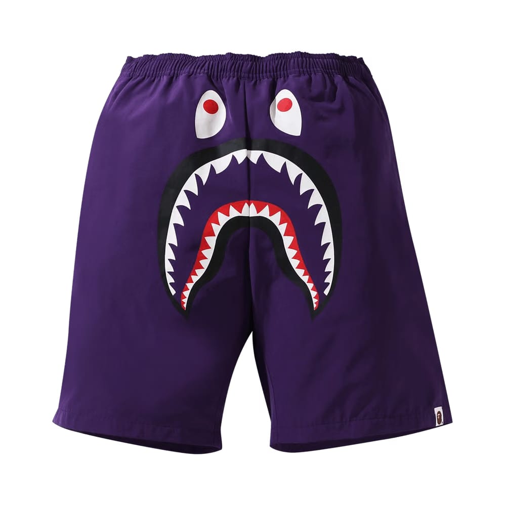 BAPE Shark Beach Shorts Purple