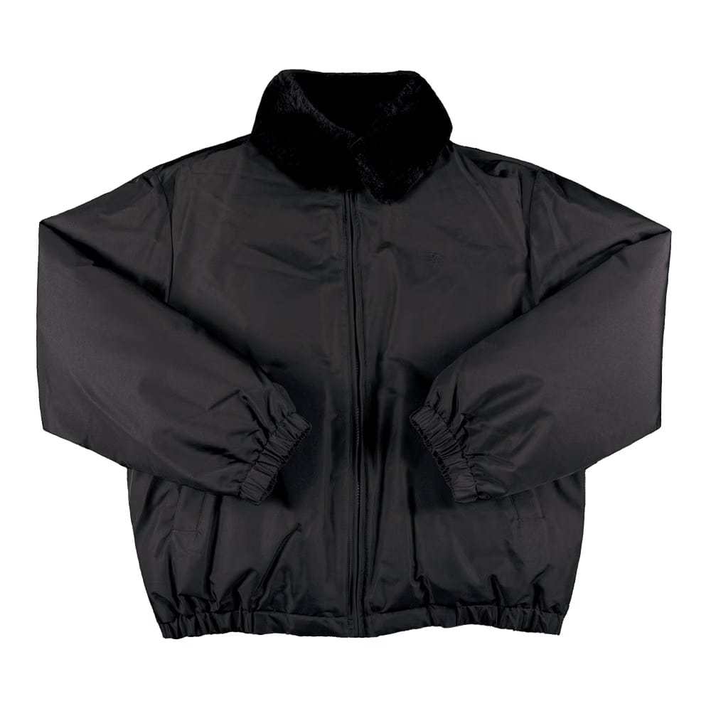 Supreme x Burberry Shearling Collar Down Puffer Jacket Black