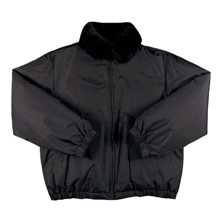 Supreme x Burberry Shearling Collar Down Puffer Jacket Black
