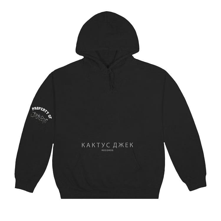 Cactus Jack by Travis Scott JACKBOYS Jack Multi Logo Hoodie Black