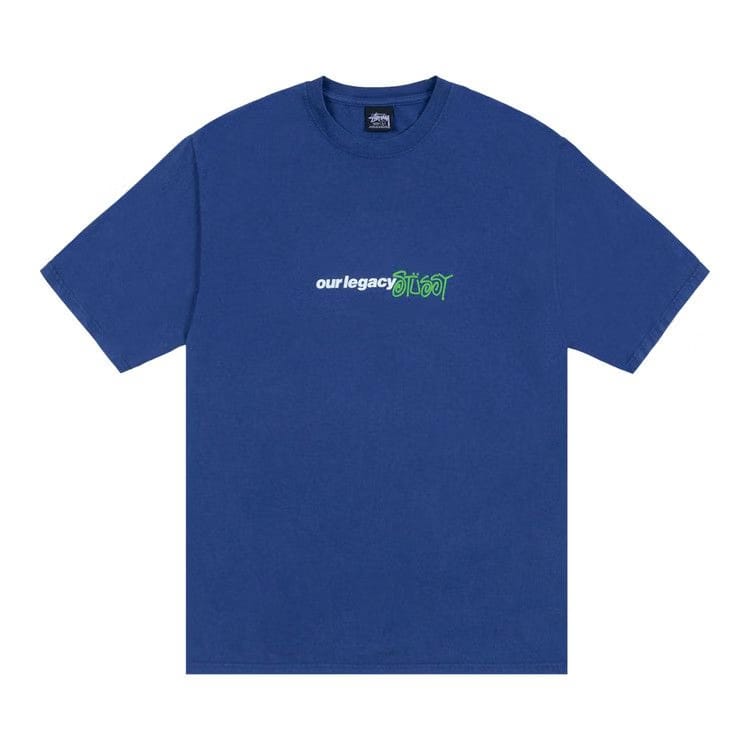 Stussy x Our Legacy Work Shop Sport Pigment Dyed T-Shirt Blueberry