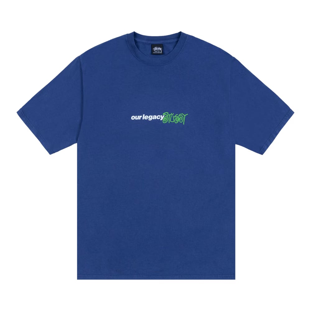Stussy x Our Legacy Work Shop Sport Pigment Dyed T-Shirt Blueberry