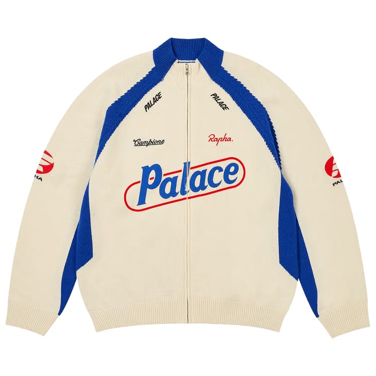 Palace Rapha Zip Knit White