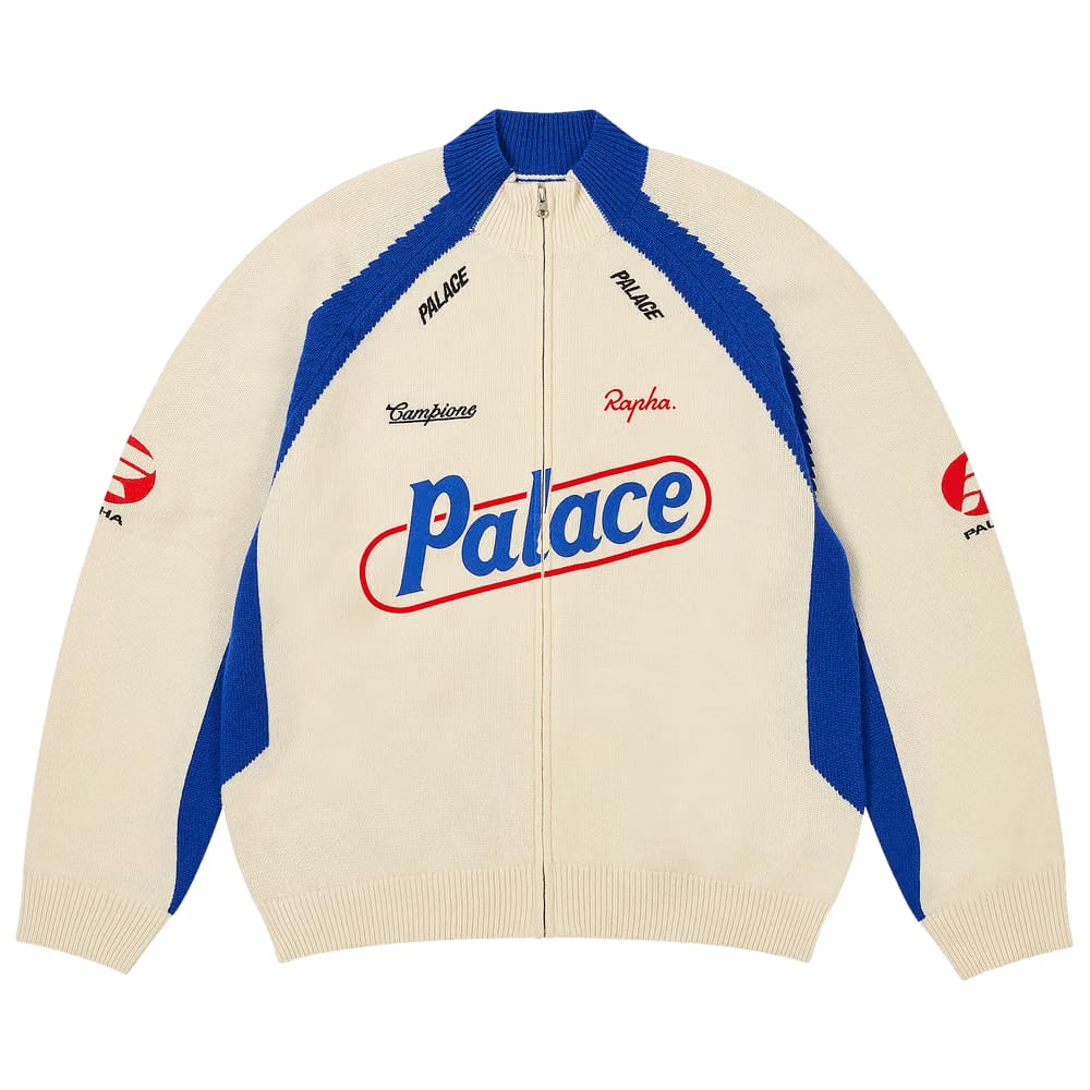 Palace Rapha Zip Knit White