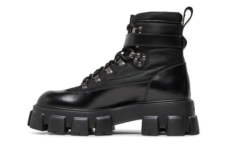 Prada Monolith Boot Brushed Rois Black
