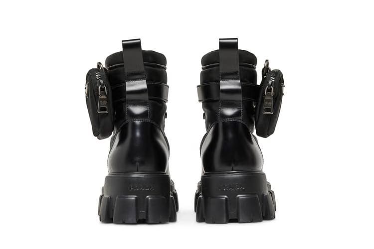 Prada Monolith Boot Brushed Rois Black
