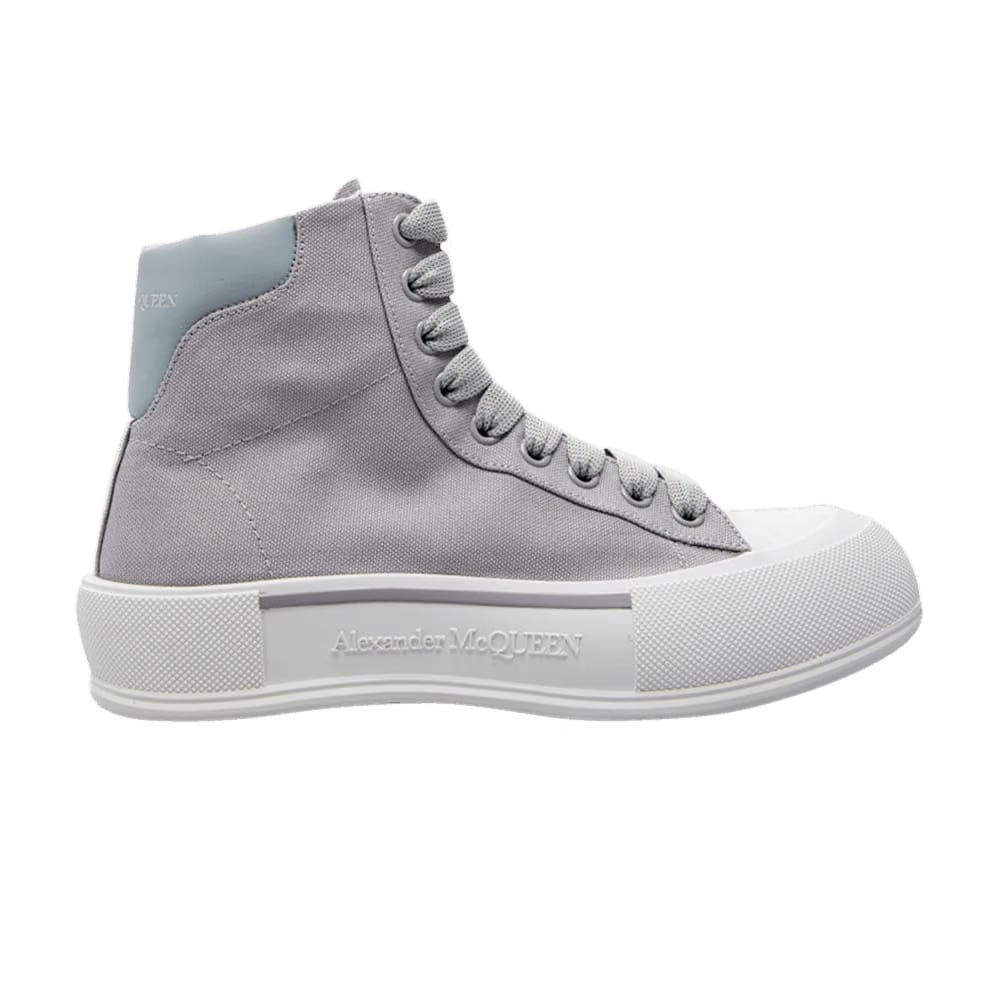 Alexander McQueen Deck Plimsoll High Grey
