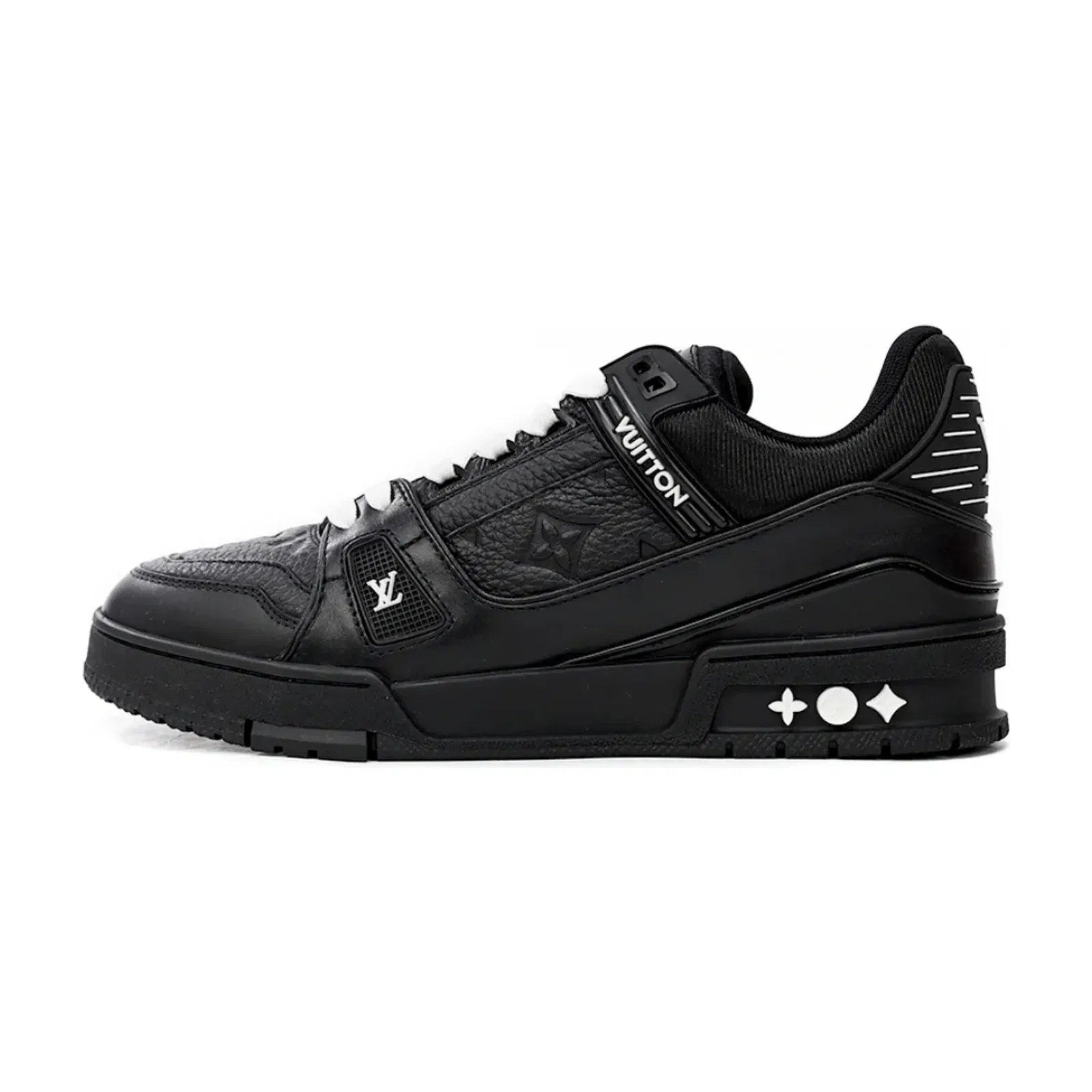 Louis Vuitton Trainer Sneaker Embossed Monogram - Black