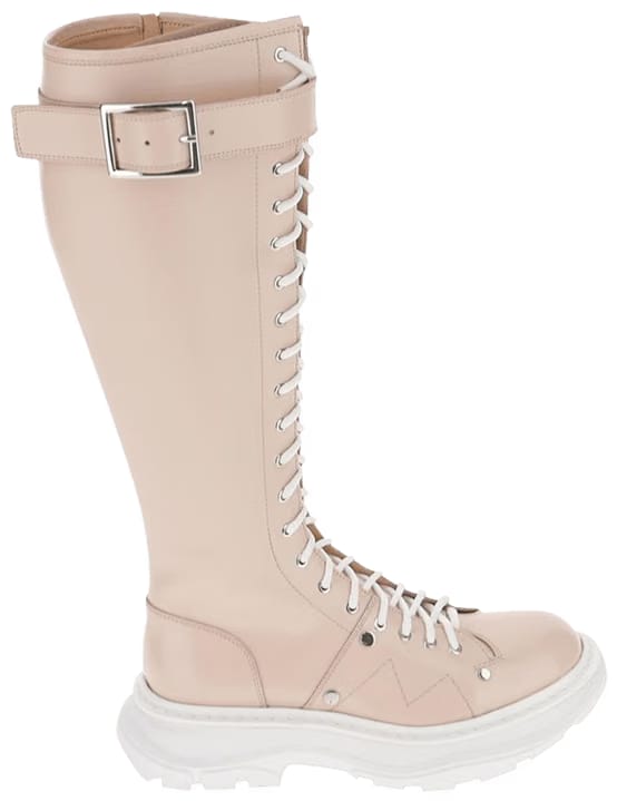 Alexander McQueen Wmns Tread Lace Up Boot 'Pink'