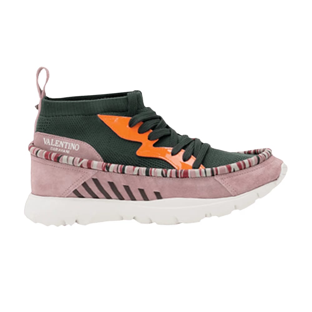 Valentino Heroes Tribe Sneaker Olive Orange Fluorescent