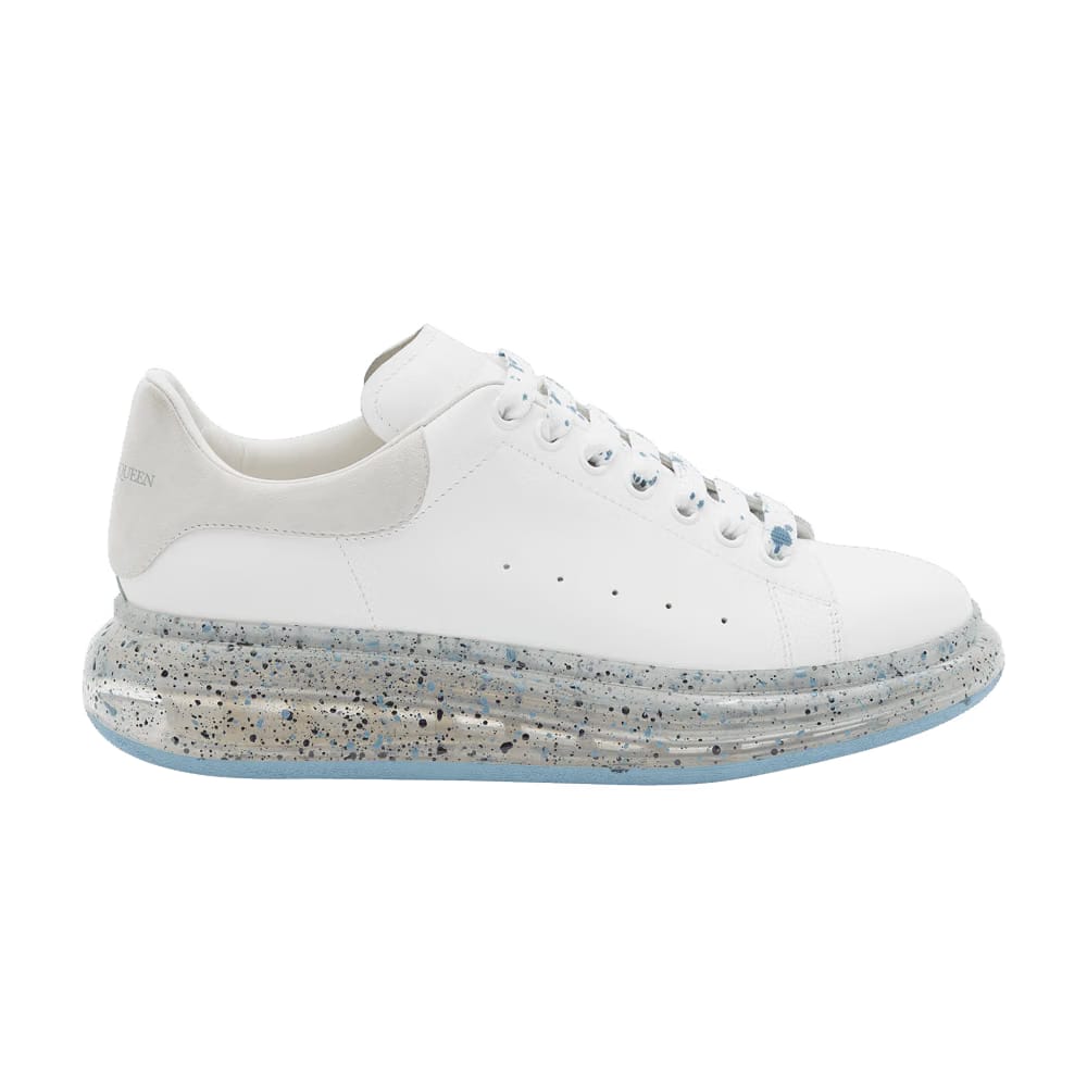 Alexander McQueen Oversized Sneaker White Blue Splatter