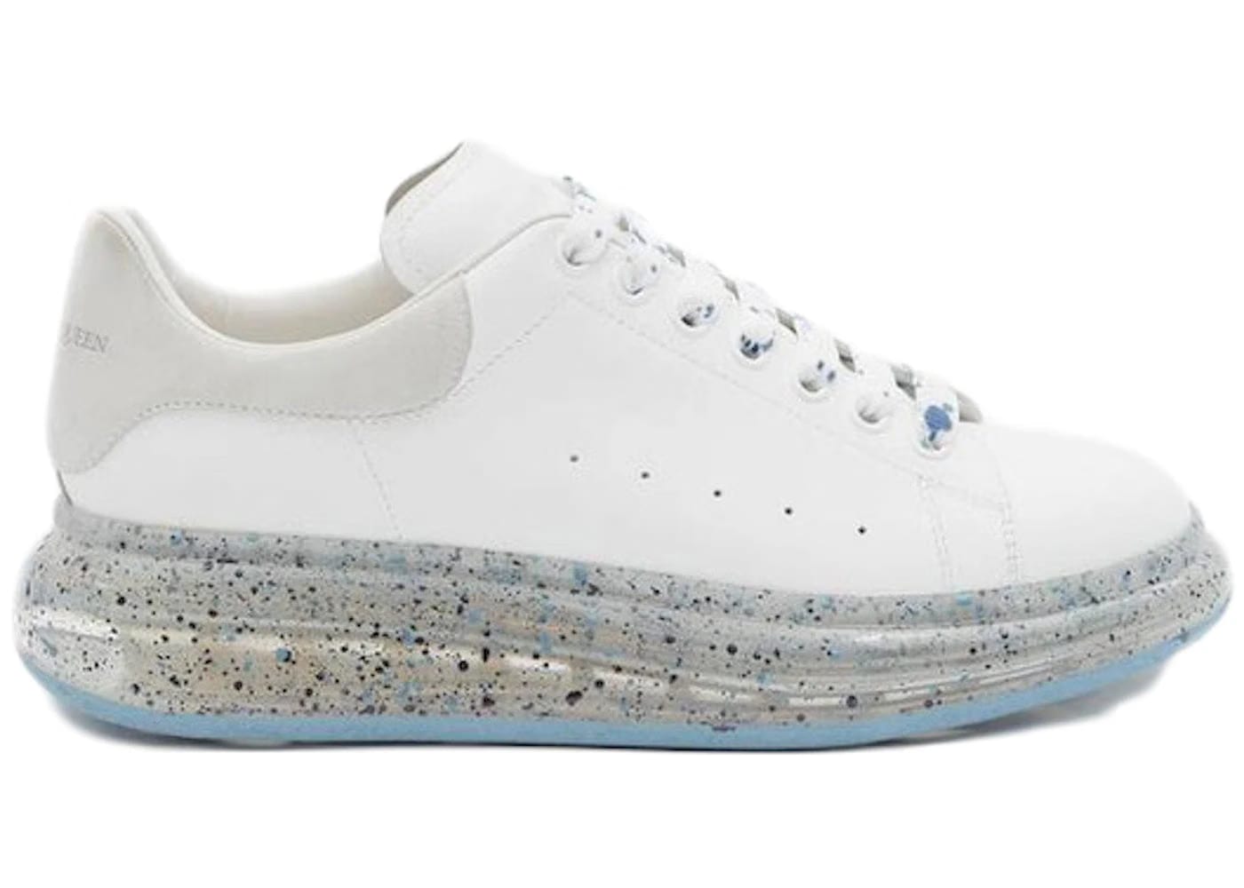 Alexander McQueen Oversized Sneaker White Blue Splatter