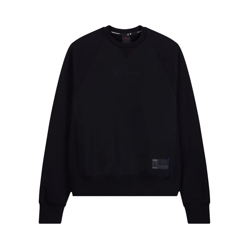 Air Jordan x Fragment Crewneck Sweatshirt Black/Reflective Silver