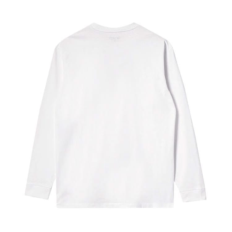 Carhartt WIP Long-Sleeve Chase T-Shirt White/Gold