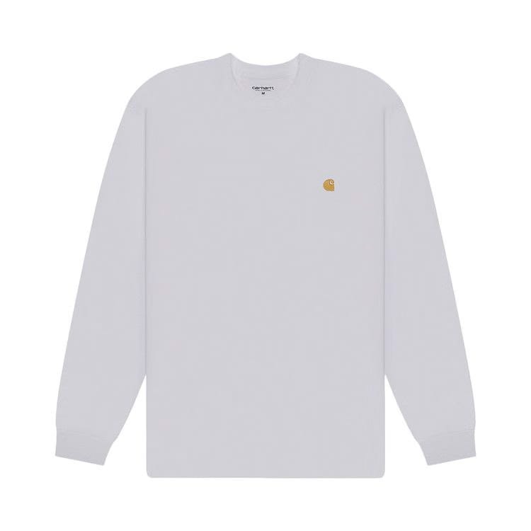 Carhartt WIP Long-Sleeve Chase T-Shirt White/Gold