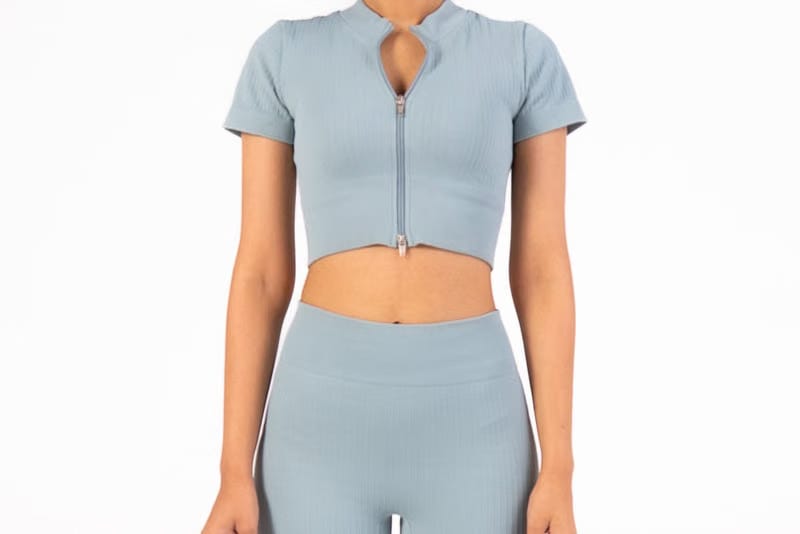 Lavender Mule -Shaker Top- Short Sleeves