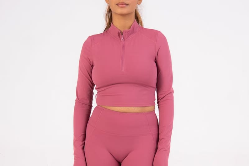 Strawberry Rosé -Shaker Top - Long Sleeves