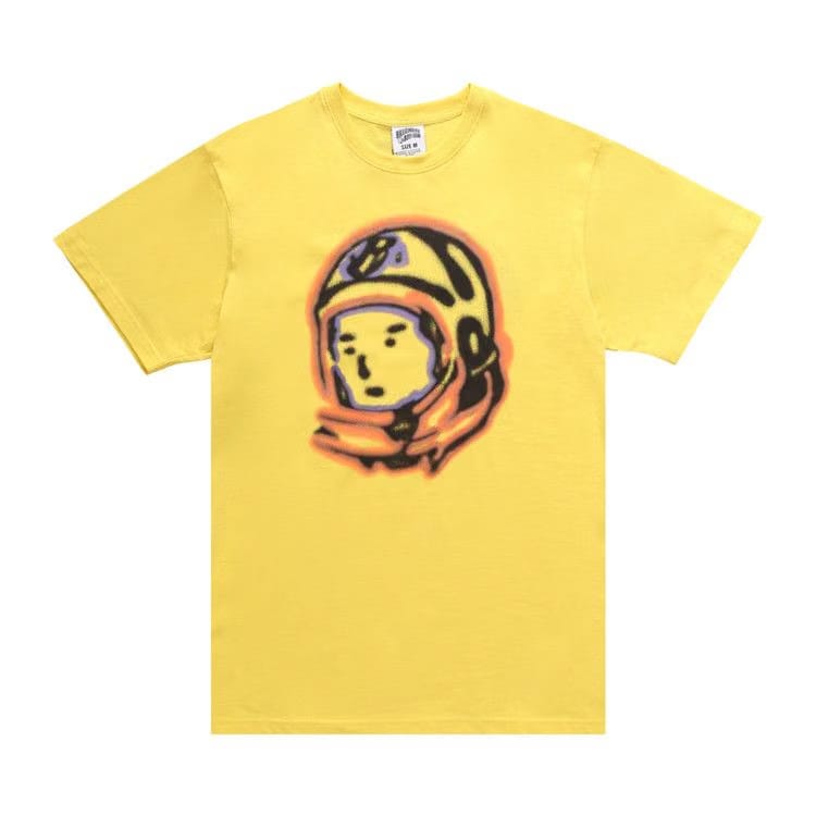 Billionaire Boys Club Astro Helmet Shorts-Sleeve T-Shirt Lemon Zest