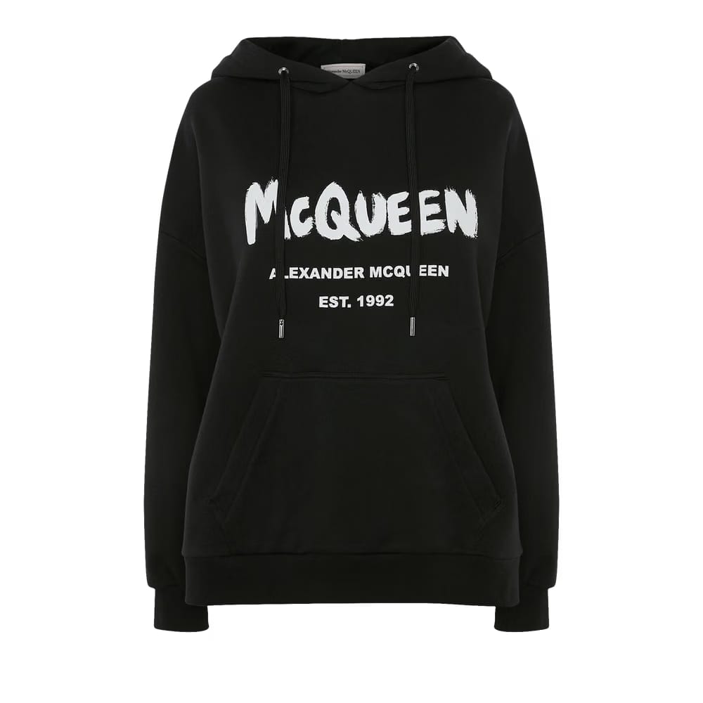 Alexander McQueen Graffiti Sweatshirt Black