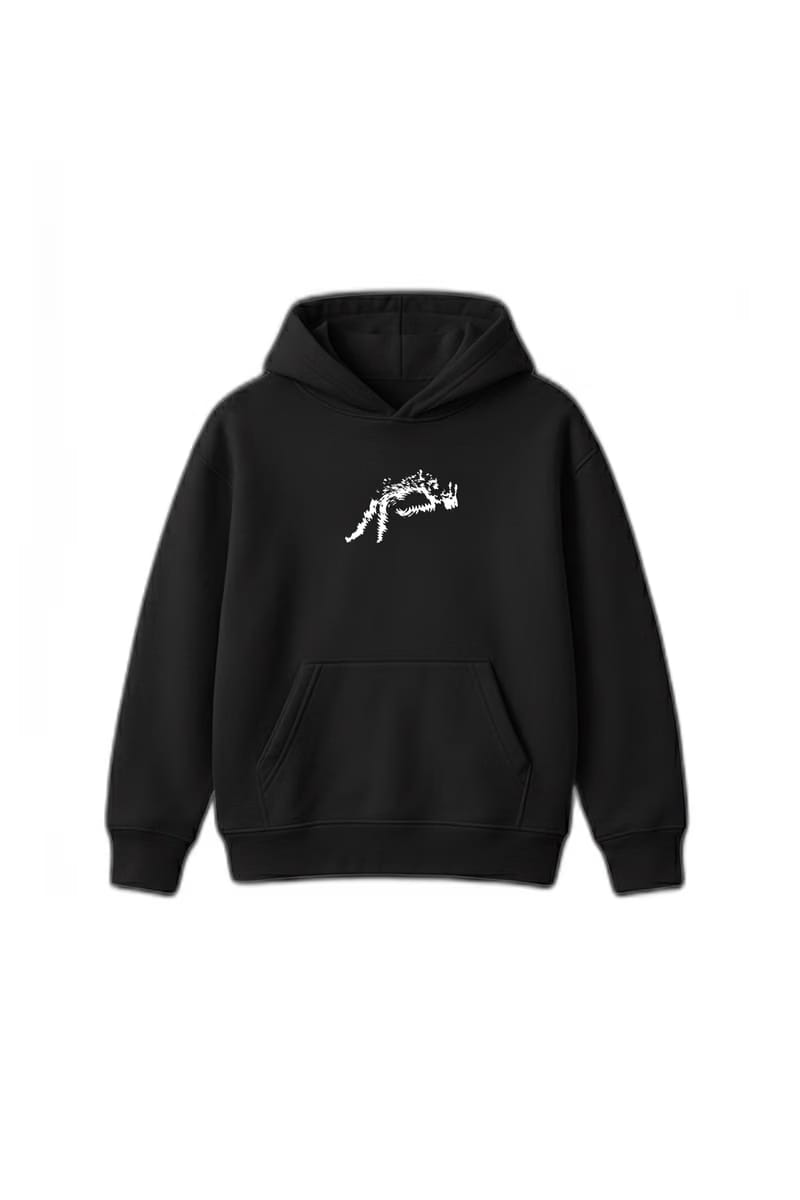 Can't Rush Greatness Black Oversized Hoodie