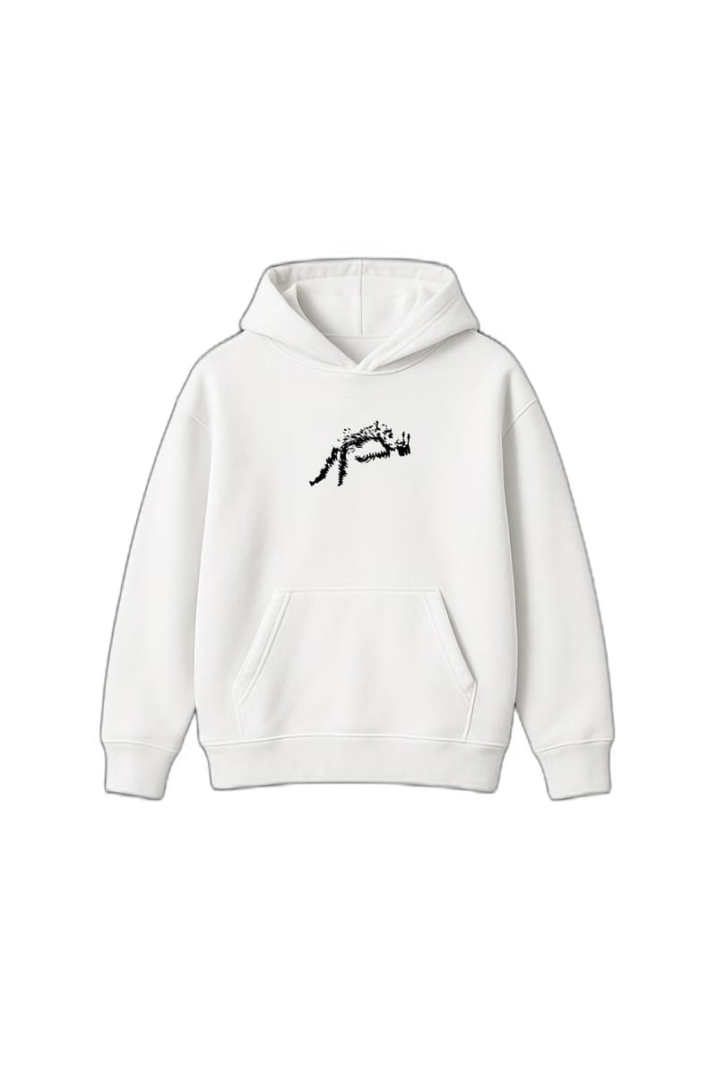 Can't Rush Greatness White Oversized Hoodie