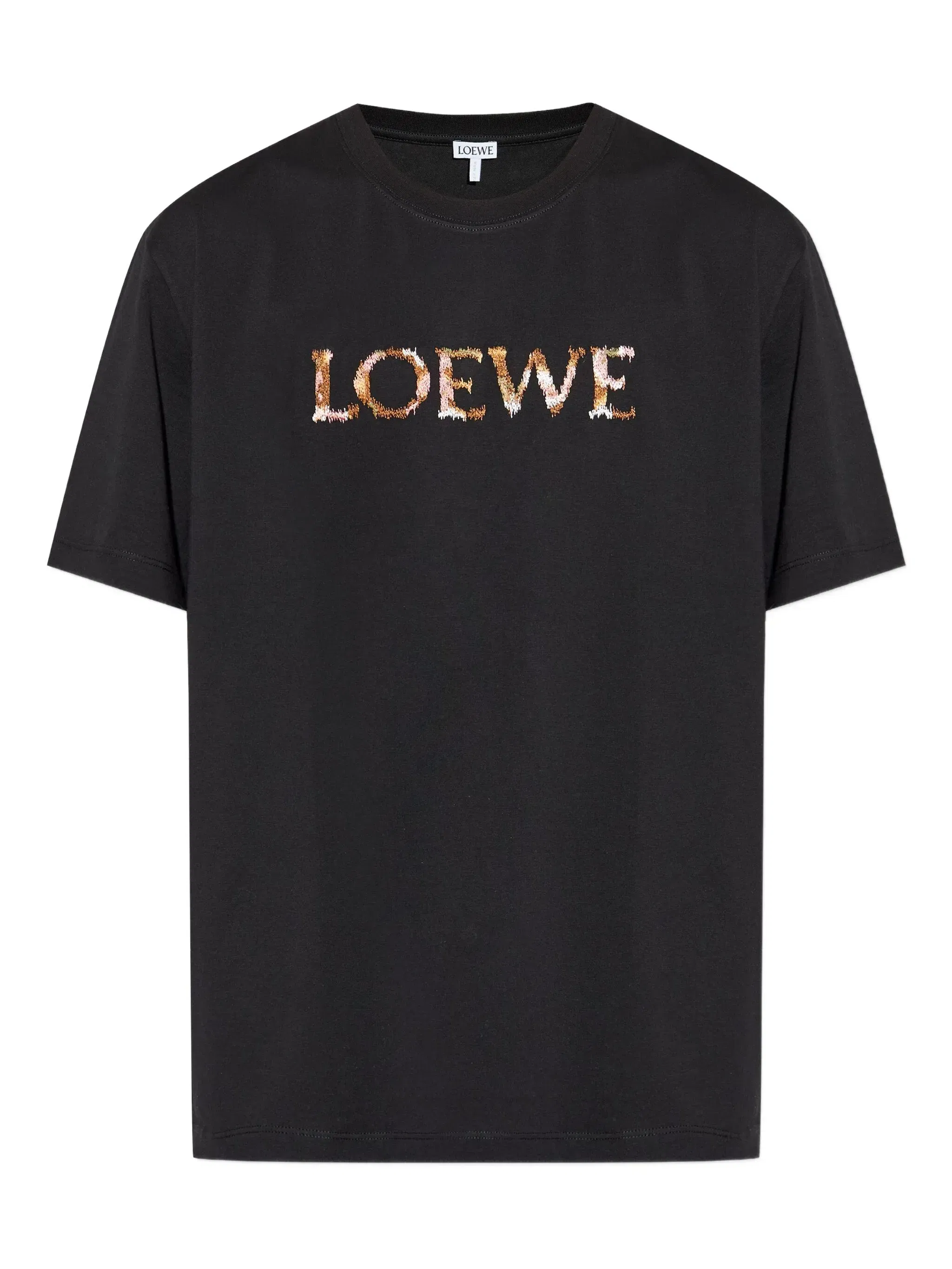 LOEWE logo-embroidered T-Shirt black