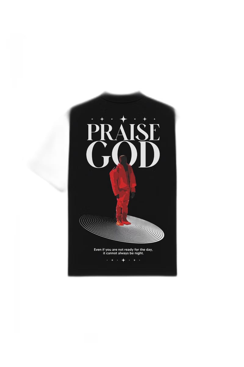 Praise God Black Oversized T-Shirt