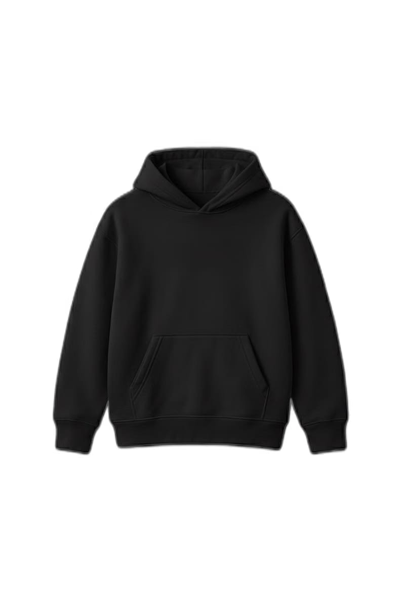 Aura Black Oversized Hoodie
