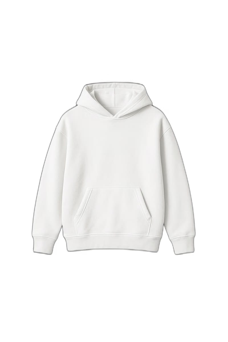 Aura White Oversized Hoodie