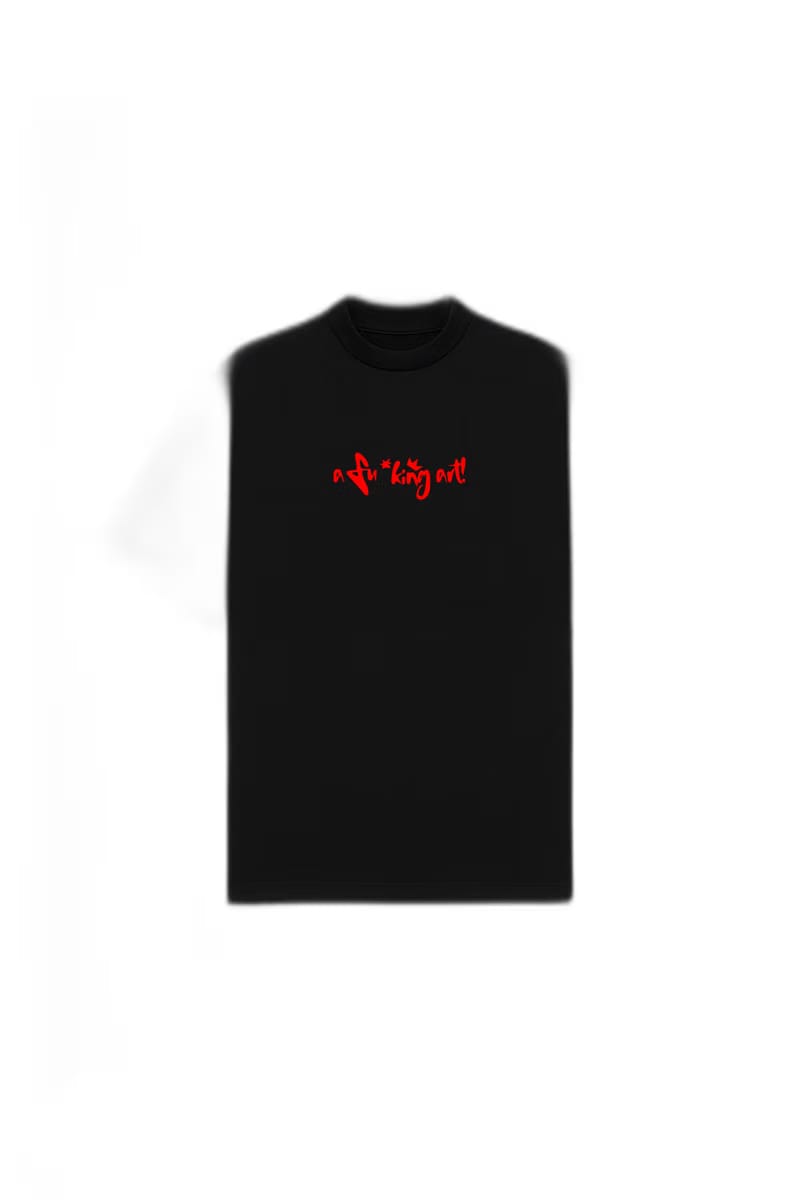 I Am a Fucking Art Black Oversized T-Shirt