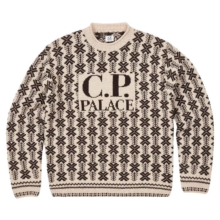 Palace x C.P. Company Lambswool Knit Stone