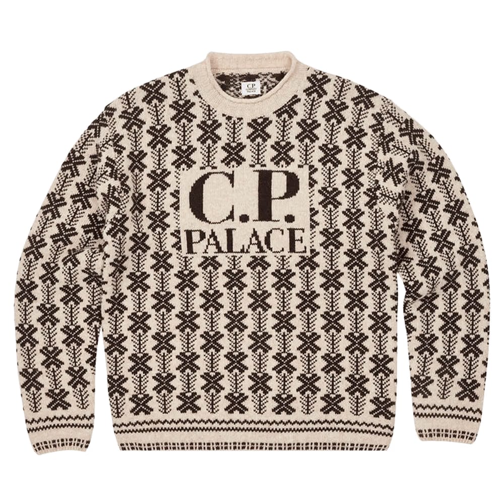 Palace x C.P. Company Lambswool Knit Stone