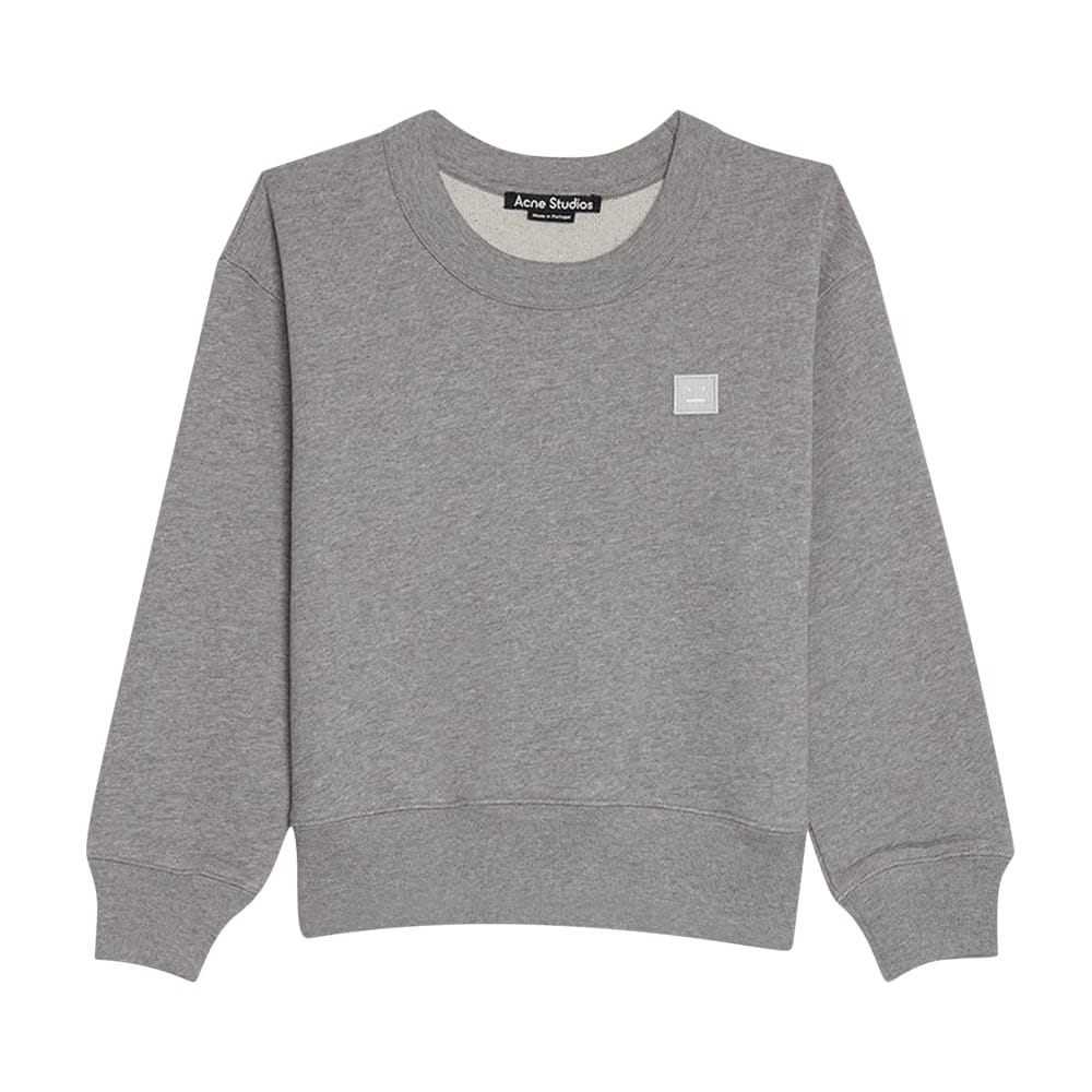 Acne Studios Kids Crewneck Sweatshirt Light Grey Melange