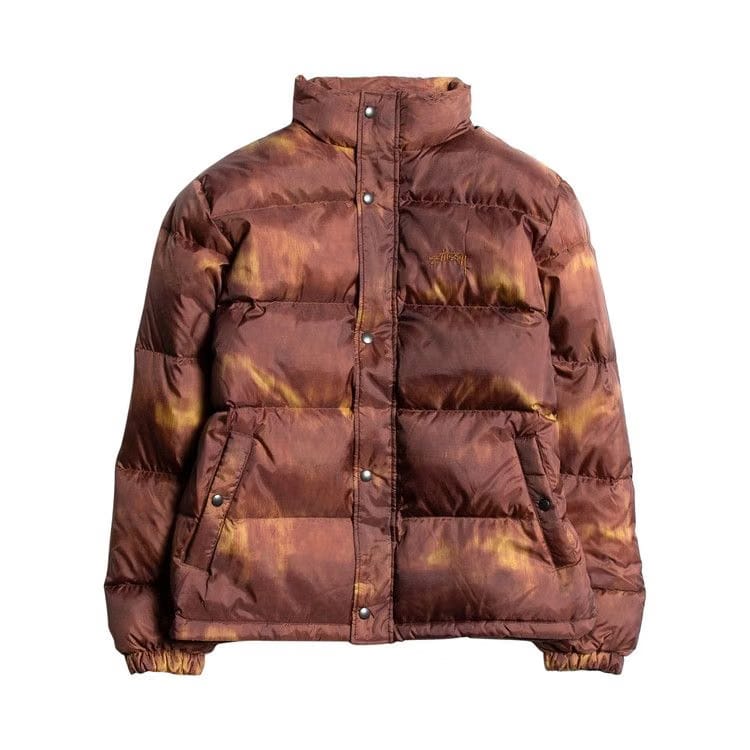 Stussy Aurora Puffer Jacket Brown