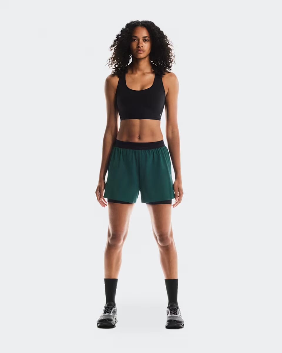 3" Performance 2/1 Shorts Spirulina Black